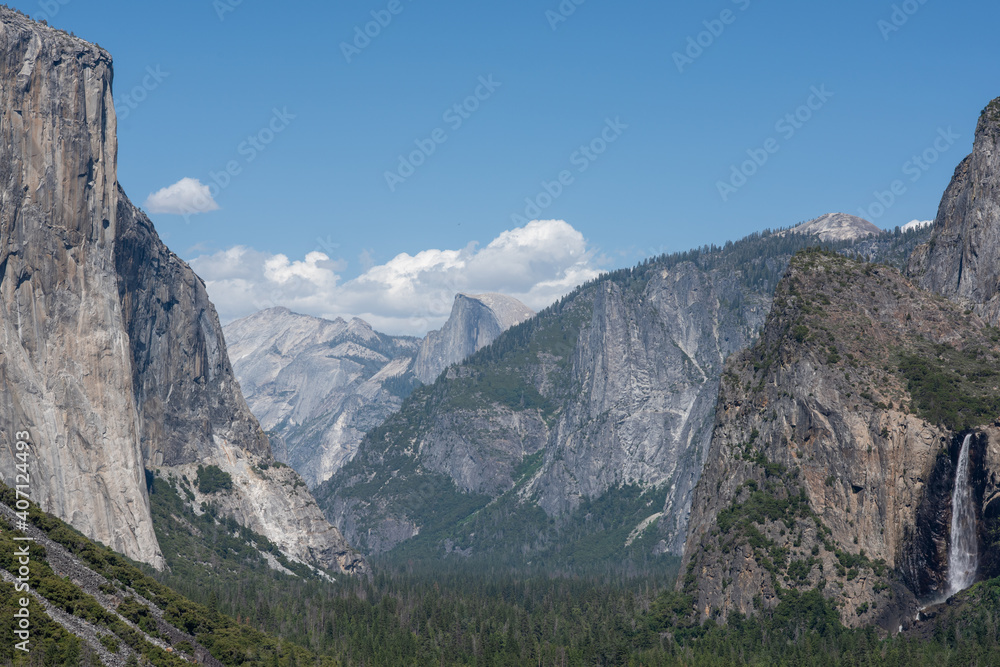 The famous view of Yosemite National Park as you exit through the tunnel.