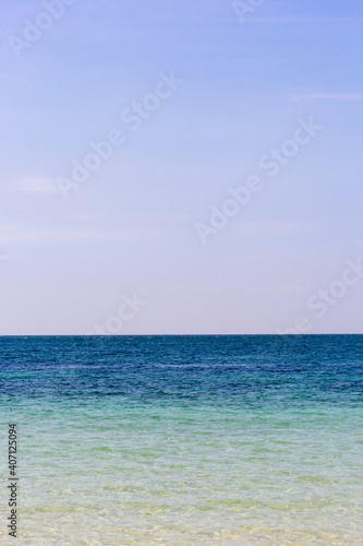 Fototapeta Naklejka Na Ścianę i Meble -  Blue sky and blue sea