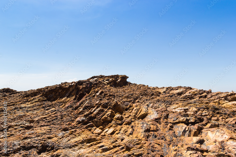 Brow mountain rock blue sky background Brow mountain rock blue sky background