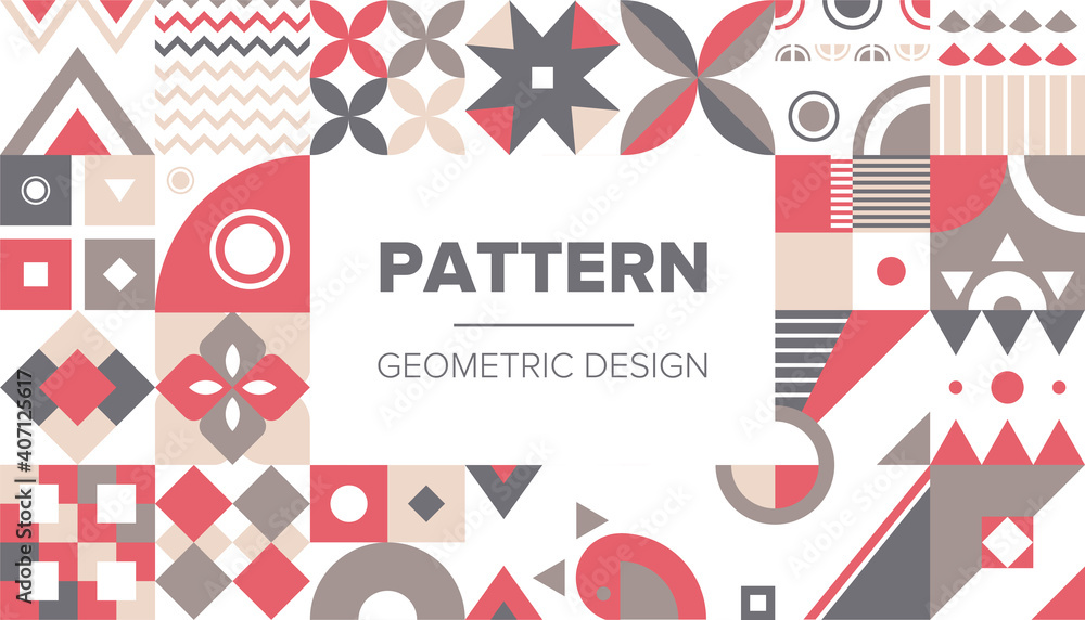 Obraz premium Geometric minimalistic pattern. Abstract design for advertising branding, web banner, business and Wallpaper