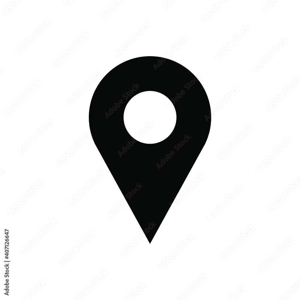 Pin location icon vector graphic illustration Pin location icon vector graphic illustration