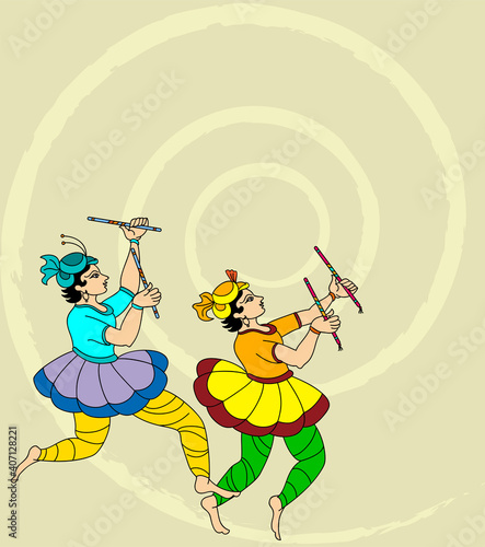 Garba Indian Dance Design