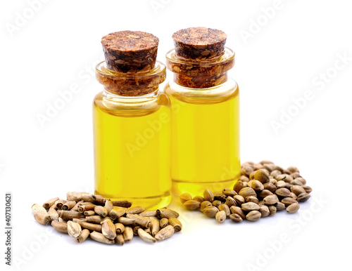 Essential oils of hemp and thistle seed photo