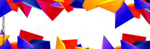 Triangle mosaic abstract background, 3d triangular low poly shapes. Geometric vector illustration for covers, banners, flyers and posters and other