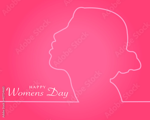 Happy Women's Day Background Vector © D'Beranda Studio