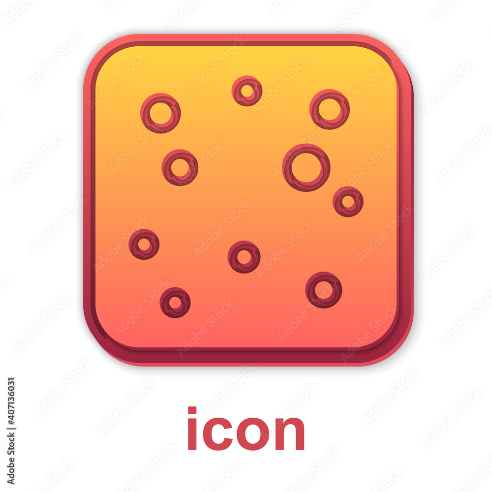 Gold Beer bubbles icon isolated on white background. Vector. Gold Beer bubbles icon isolated on white background. Vector.