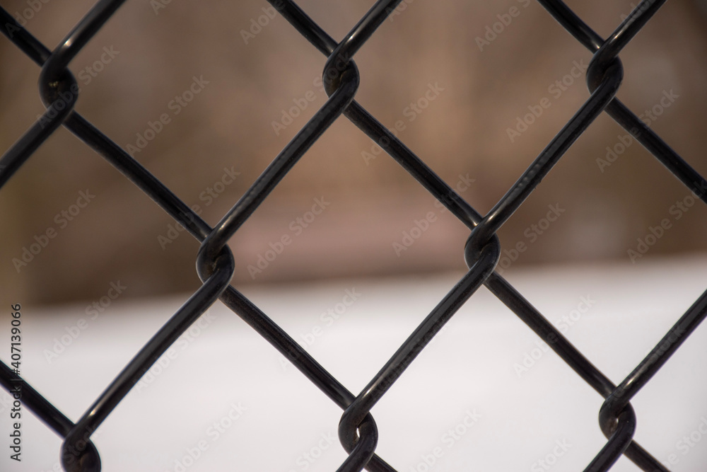 Naklejka premium Fence closeup