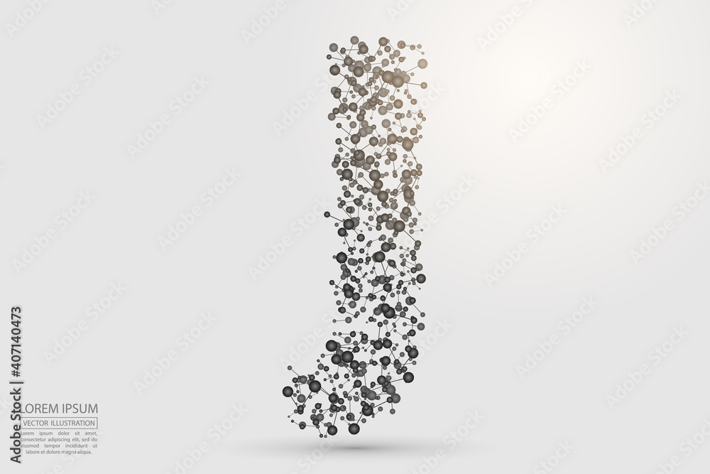 English letters abstract font consists 3d of triangles, lines, dots and connections. Vector illustration EPS 10. English letters abstract font consists 3d of triangles, lines, dots and connections. Vector illustration EPS 10.