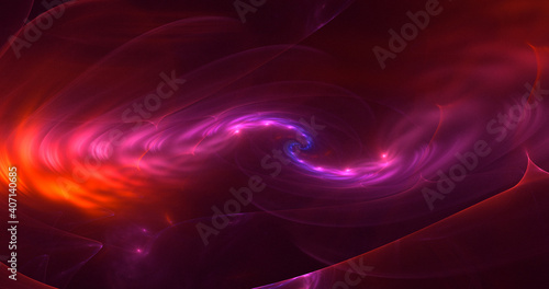 3D rendering abstract colorful fractal light background