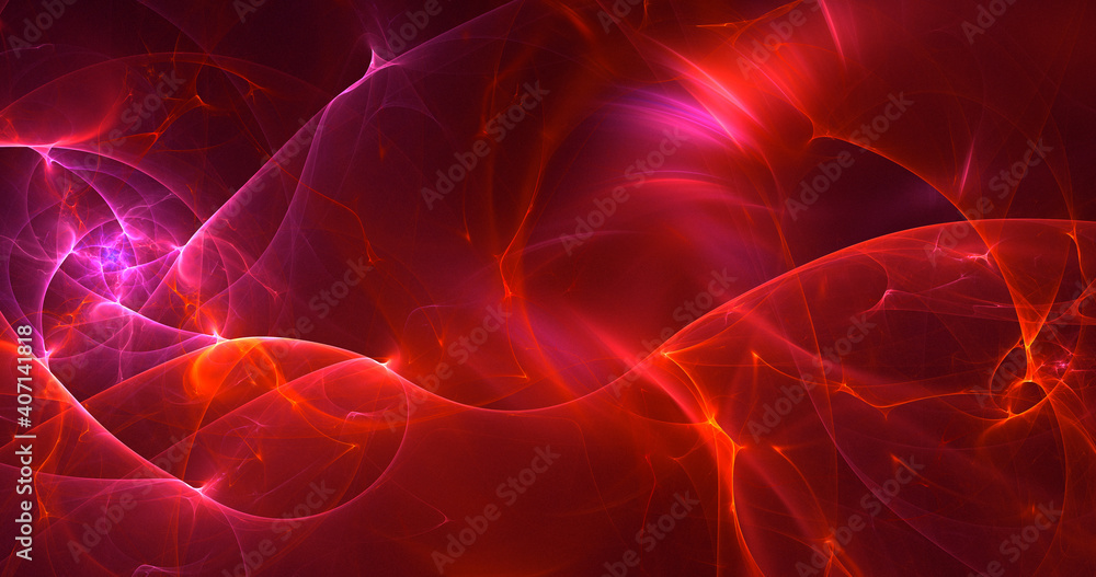 Fototapeta premium 3D rendering abstract colorful fractal light background