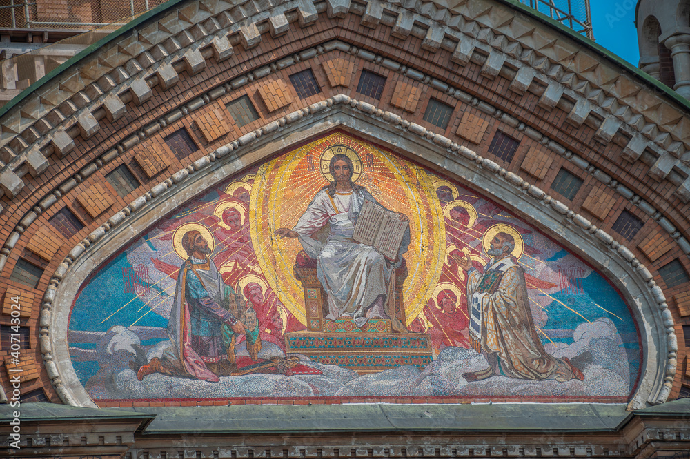 Obraz premium Cathedral of the Resurrection of Christ in Petersburg