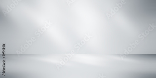 soft gray studio room background, grey floor backdrop with spotlight 