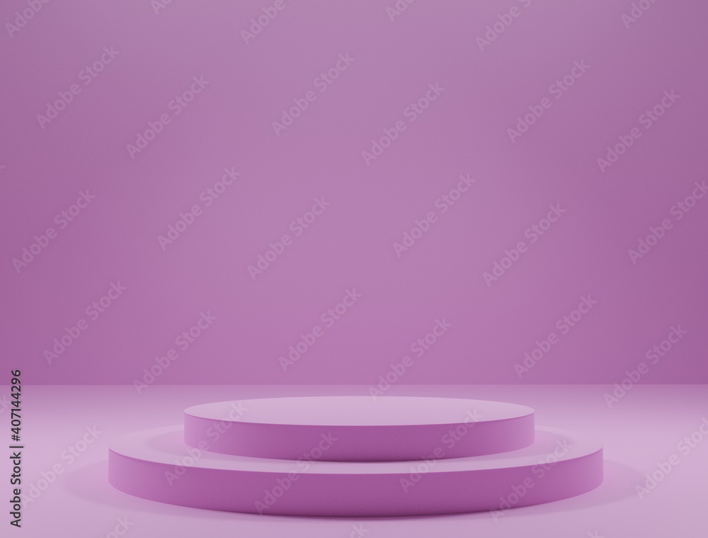 Vector round podium, pedestal or platform, background for product presentation. Advertising place. 3d rendering Vector round podium, pedestal or platform, background for product presentation. Advertising place. 3d rendering