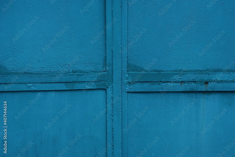 blue metal texture from an old iron wall with a seam blue metal texture from an old iron wall with a seam