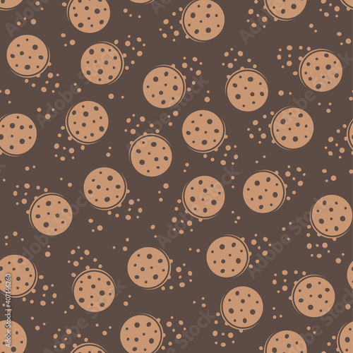 Seamless repeating pattern of cookies
