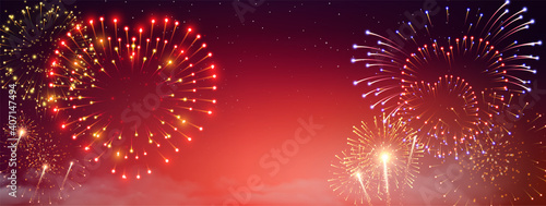 Pyrotechnics And Fireworks Banner