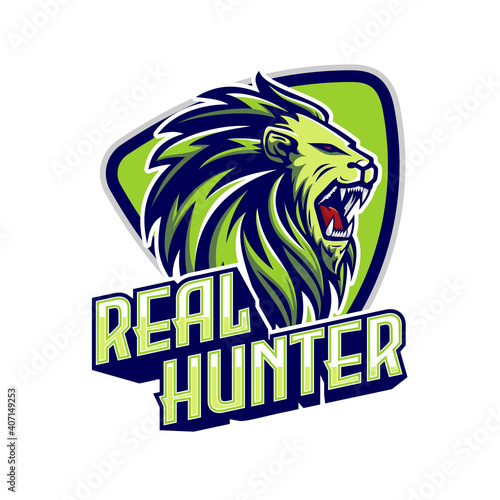 lion vector illustration logo