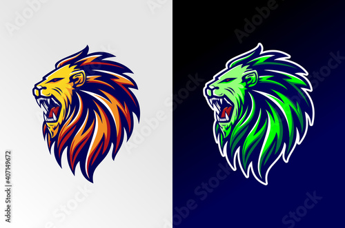 lion vector illustration logo