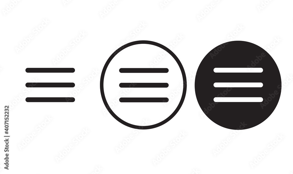 menu icon web icon set vector illustration menu icon web icon set vector illustration