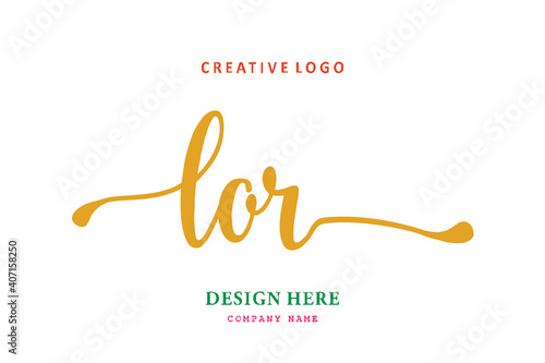LOR lettering logo is simple, easy to understand and authoritative