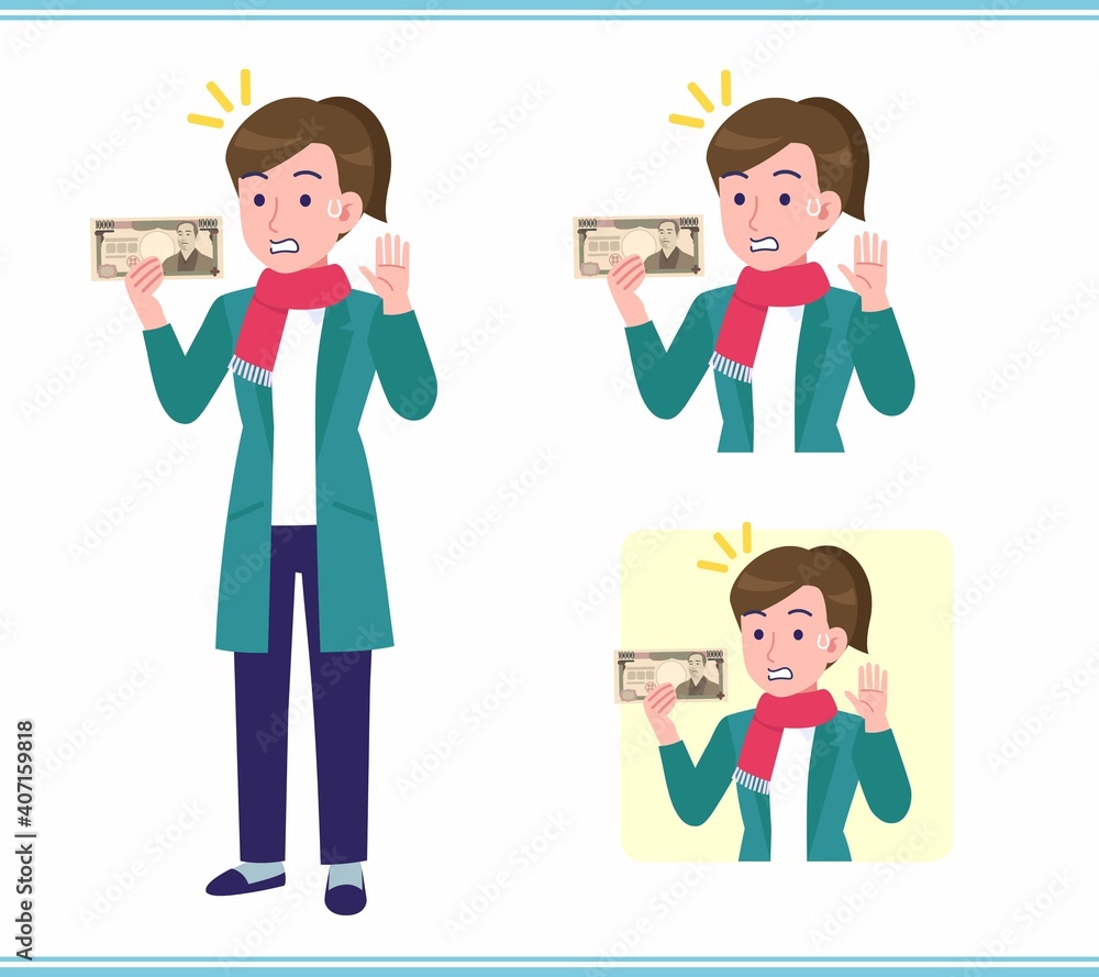 Young woman in a cardigan