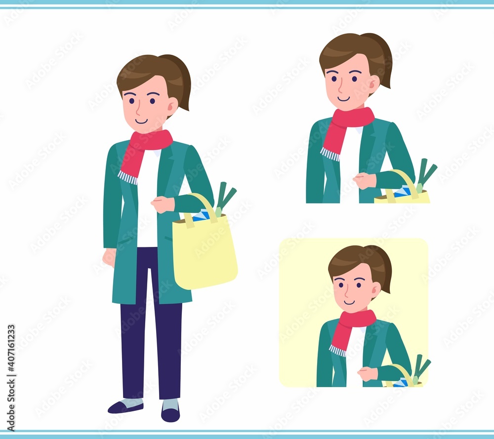 Young woman in a cardigan Young woman in a cardigan
