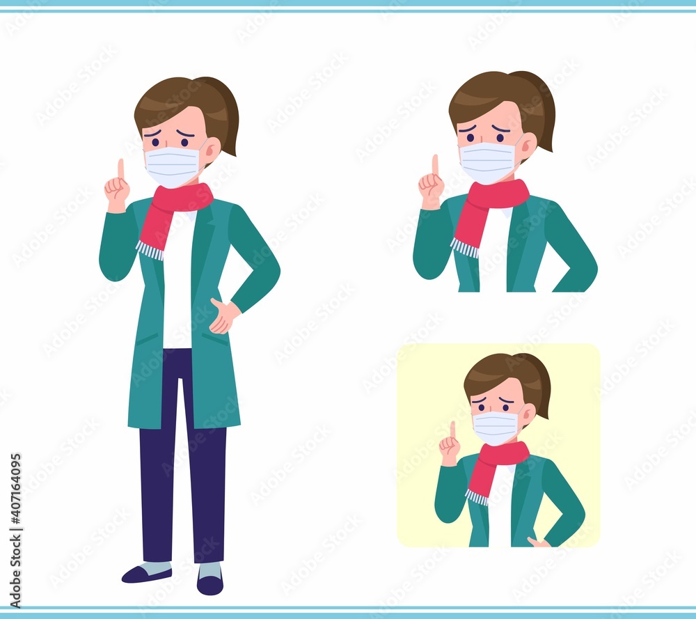 Young woman in a cardigan Young woman in a cardigan