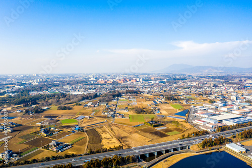 つくば市内の街並み（常磐自動車道）　茨城県 photo