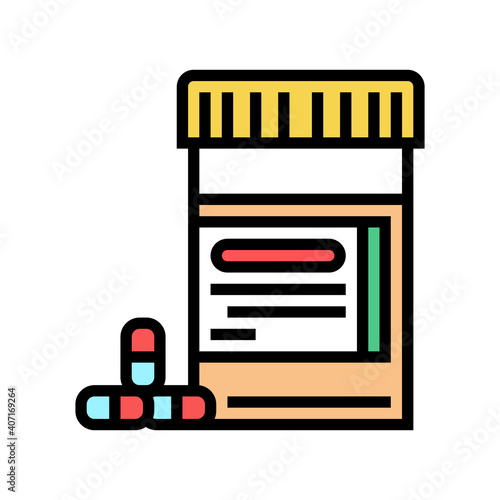 diabetes treatment pills color icon vector. diabetes treatment pills sign. isolated symbol illustration