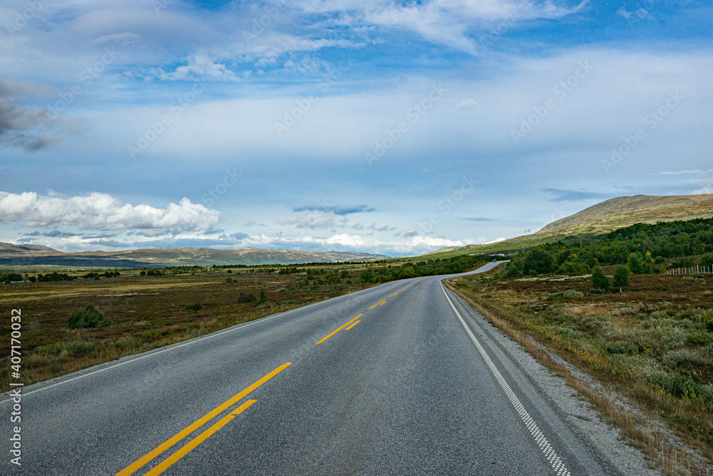 small littele lonely road in the nowhereof norway small littele lonely road in the nowhereof norway