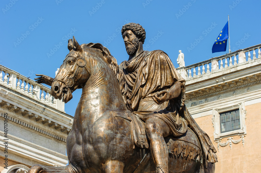 Reiterstatue Marc Aurels in Rom