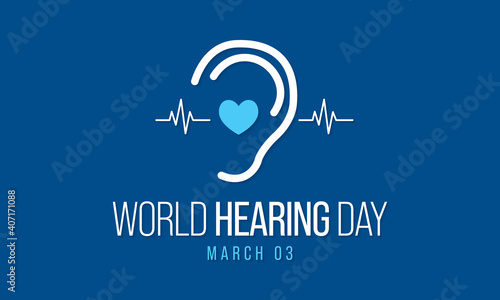 Foto World Hearing Day is a campaign held each year on March 3rd to raise awareness on how to prevent deafness and hearing loss and promote ear and hearing care across the world