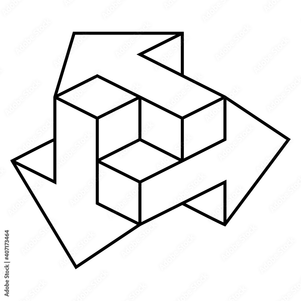 3d arrows isometry direction of side of the world, vector three dimensional 3D arrows logo tattoo 3d arrows isometry direction of side of the world, vector three dimensional 3D arrows logo tattoo