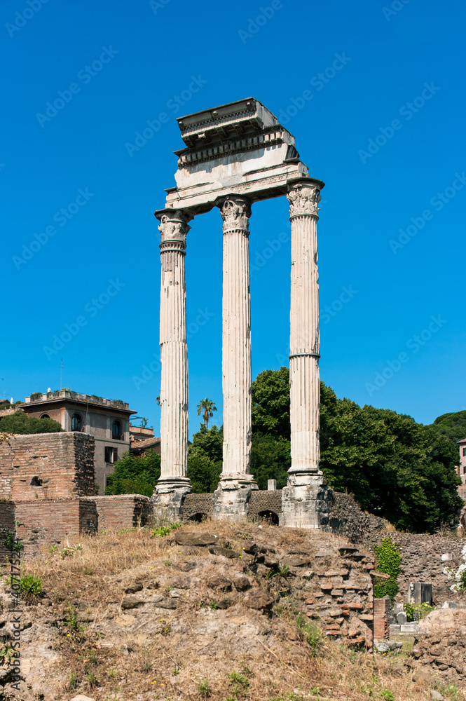 Tempel von Castor und Pollux in Rom