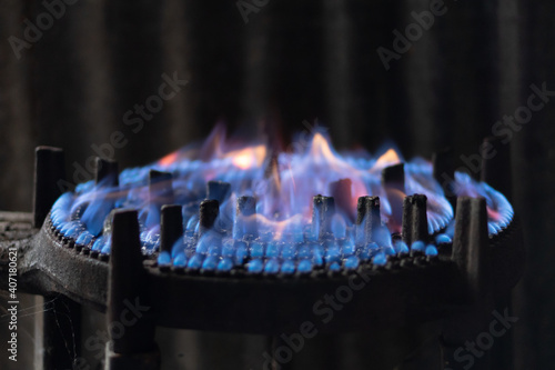 blue gas flame bbq for roasting