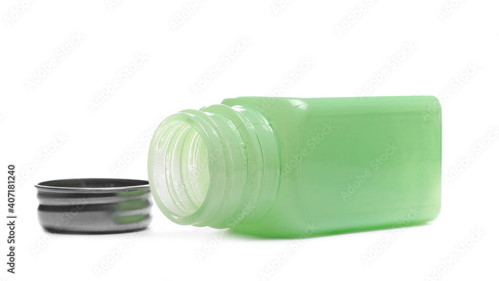 Empty salt and pepper shaker, cellar with lid isolated on white background Empty salt and pepper shaker, cellar with lid isolated on white background