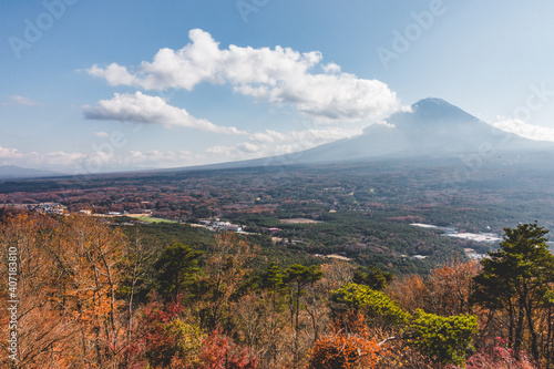 展望台からみえる山の景色