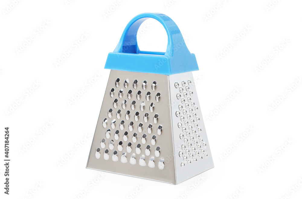 Mechanical grater for vegetables and cheese isolated on white background Mechanical grater for vegetables and cheese isolated on white background