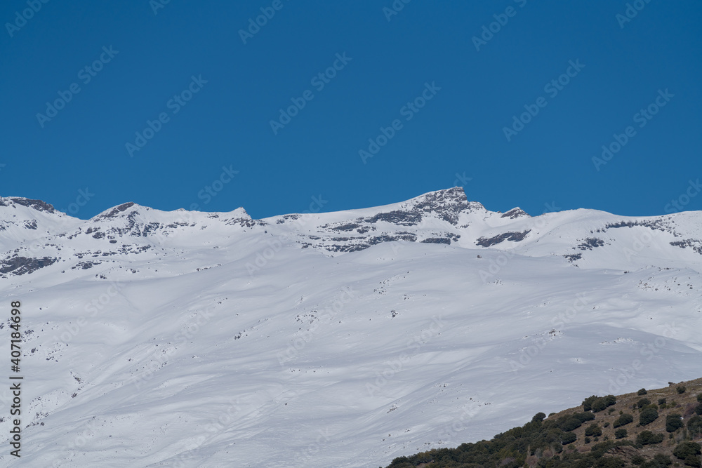 Sierra Nevada covered with snow