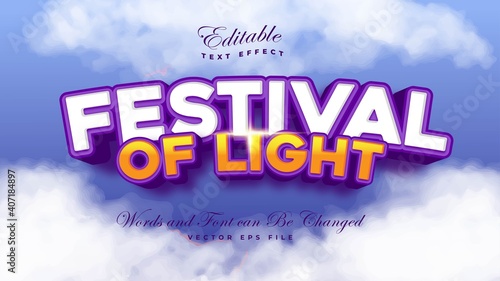 Festival of Light Text Effect - Editable Mockup Text Effect