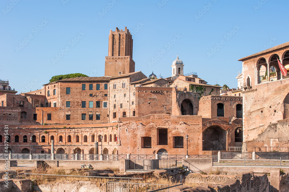 Trajansmärkte am Trajansforum in Rom