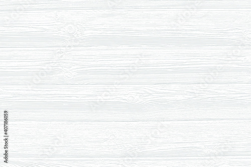 Subtle white texture background of distressed wood grain. Light soft natural wooden overlay pattern. Table top or floor or wooden wall surface. Vector EPS10. 