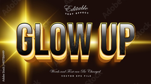 Glow Up Text Effect - Editable Mockup Text Effect