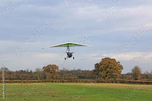 Valokuva Ultralight airplane taking off