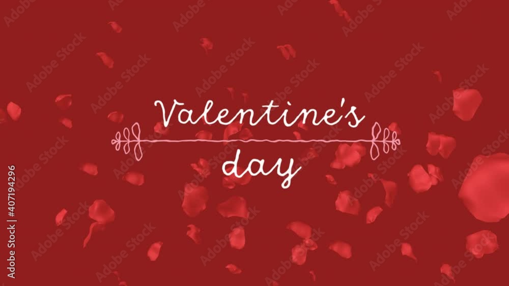 Animation of valentines day on red background Animation of valentines day on red background