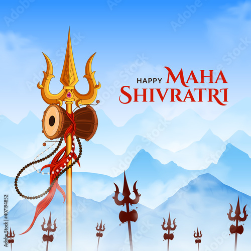 Maha shivratri, trishul of lord shiva background