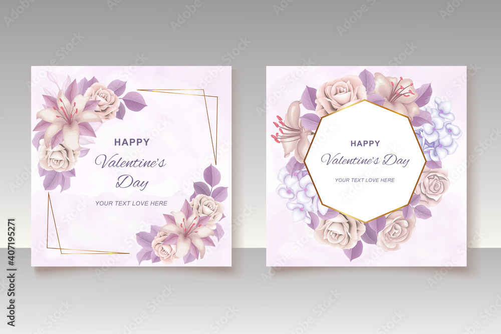 Valentine's day background with handrawn Valentine's day background with handrawn