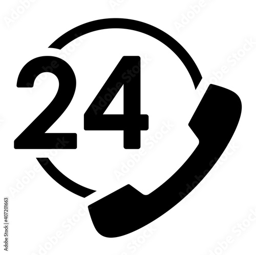 24時間コールセンターの電話マーク