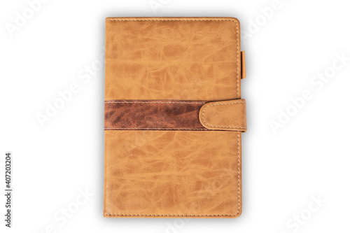 Note book isolate on white background
