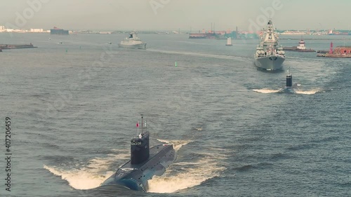 Naval Parade In Kronstadt